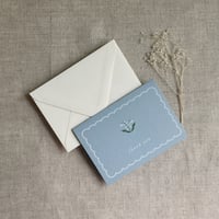 Image 4 of Lily of the valley thank you card note card with matching envelope Sets of 5