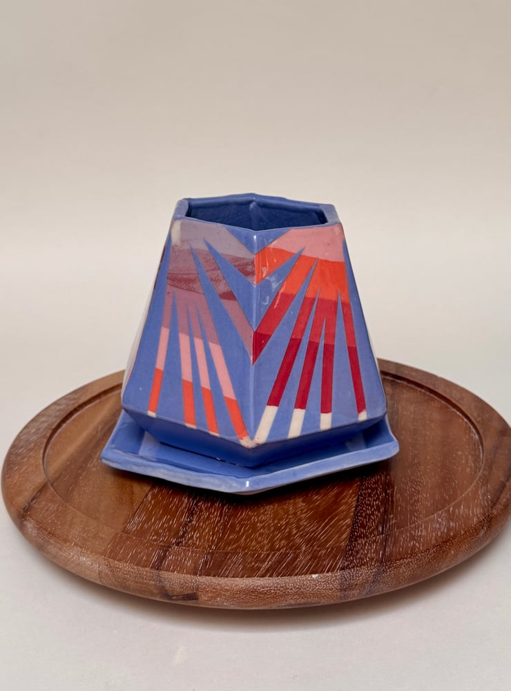 Image of Hexagonal Geometric Design Planter