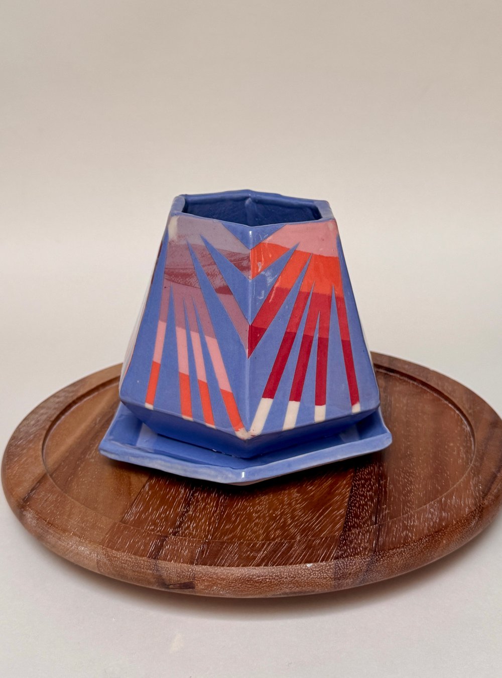 Image of Hexagonal Geometric Design Planter