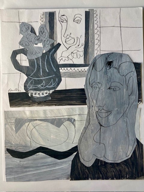 Image of 2D Value Scale collages