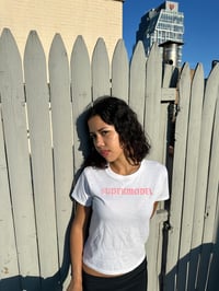 Image 2 of Supermodel Tee White & Pink 🤍🩷🤍🩷