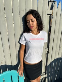 Image 6 of Supermodel Tee White & Pink 🤍🩷🤍🩷