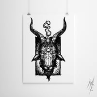 Image 2 of BAPHOMETH PRINT 