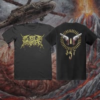 357 Homicide - Gold Bloodstained Logo & Backprint T-Shirt
