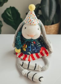 Image 2 of Barb - Original Sculpted Sock Lop Eared Bunny