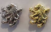 Silver and gold coloured Villa Lions 