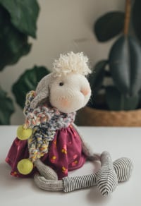Image 2 of Agnes - Sculpted Sock Lamb