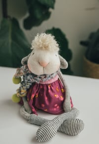 Image 4 of Agnes - Sculpted Sock Lamb