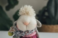 Image 3 of Agnes - Sculpted Sock Lamb