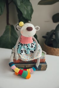Image 2 of Emma - Sculpted Sock Monkey