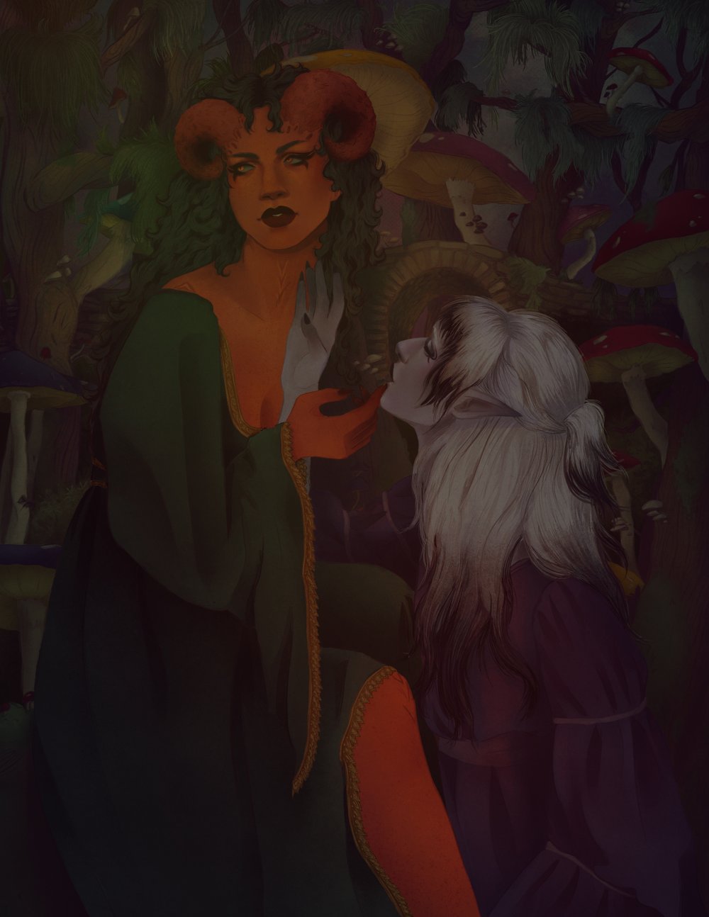 Image of fantasy lesbians print