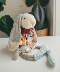Image 1 of Billie-Anne - Original Sculpted Sock Lop Eared Bunny