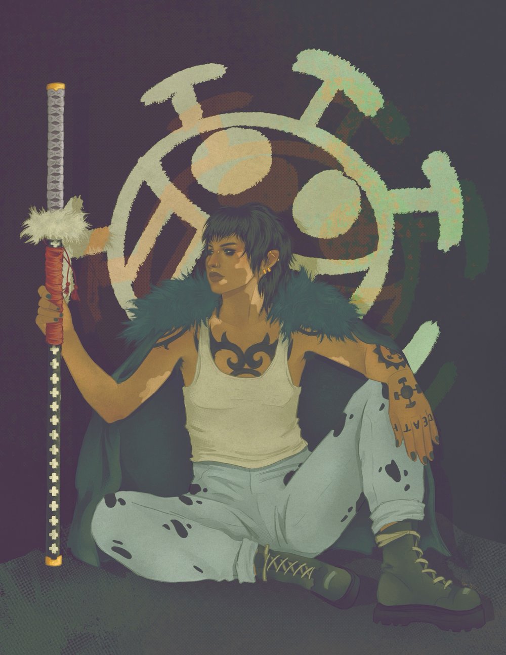 Image of femme trafalgar law ONE PIECE print