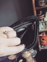 Image 3 of Red and black beaded purse 