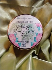 Image 1 of Verdant Rose Face Cream Balm, Natural Organic Skin Care, Natural Rose Body Lotion, Rose Moisturizer