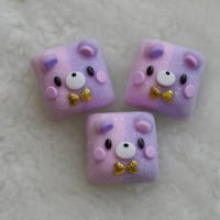 Image 2 of Gumdrop the Bear Artisan Keycap | Pink and Purple