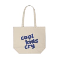 Cool Kids Cry Large Canvas Shopping Tote