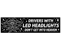 Halogen Angel Reflective Bumper Sticker