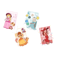 Image 1 of Mario Princesses Mini Prints