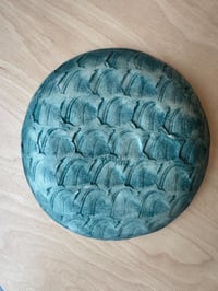 Image 1 of Shell Stamp Snack Plate, Waves - 6 in