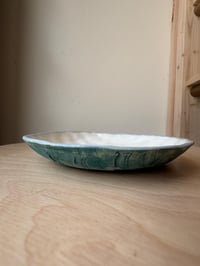 Image 4 of Shell Stamp Snack Plate, Waves - 6 in