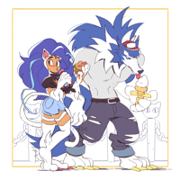 Image 1 of Casual Felicia and Jon Talbain Print
