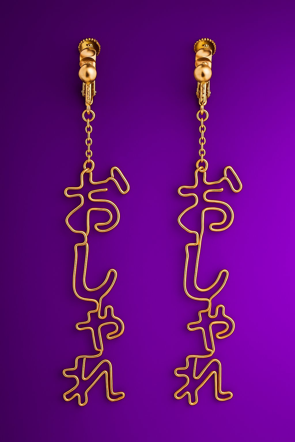 Image of Stilo Katakana Solo Wire Earring
