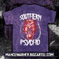 PURPLE TIE DYE SOUTHERN PSCYHO TEE