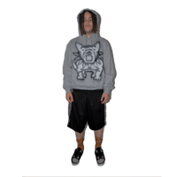 Image 1 of Bull Terrier Hoodie (Grey)
