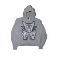 Image 3 of Bull Terrier Hoodie (Grey)