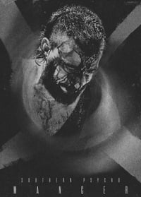 BLACK AND WHITE BLOOD DRIP SIGNED TRADING CARD 