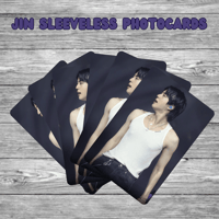 Image 1 of Sleeveless Jin Photocards - Double-Sided Cards