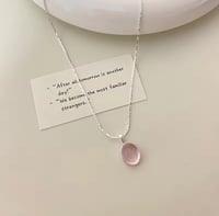 Image 2 of  Pink Crystal Moonstone Necklace
