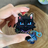 Image 2 of Pixel Cat Keychains
