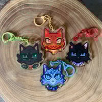 Image 1 of Pixel Cat Keychains