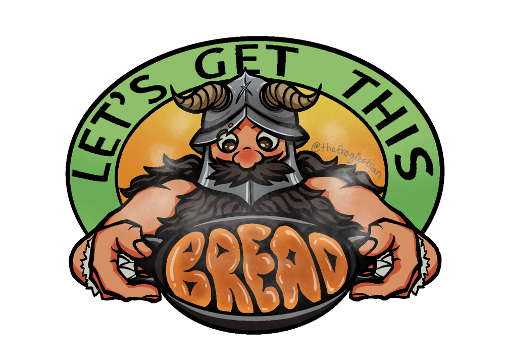 Image of Senshi Let's Get This Bread Sticker / Acrylic Charm