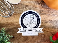 Image 1 of Funny Black History Waterproof Decal - Chef James Hemings