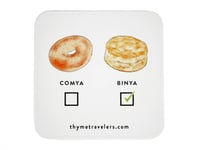 Image 2 of Funny South Carolina Lowcountry Waterproof Decal - Bagels vs Biscuits - Southern Foods