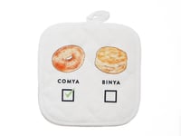 Image 2 of Humorous South Carolina Lowcountry Pot Holder - Biscuits vs Bagels - Southern Foods