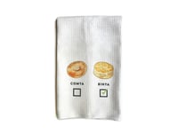 Image 2 of Witty Kitchen Towel - Great Hostess Gift - Bagels vs Biscuits