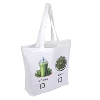 Image 4 of Fun Farmer's Market Tote Bag - Reusable Grocery or Errand.