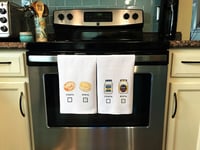 Image 4 of Witty Kitchen Towel - Great Hostess Gift - Bagels vs Biscuits