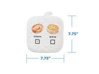 Image 5 of Humorous South Carolina Lowcountry Pot Holder - Biscuits vs Bagels - Southern Foods