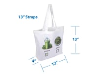Image 5 of Fun Farmer's Market Tote Bag - Reusable Grocery or Errand.