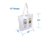 Image 5 of Fun Farmer's Market Tote Bag - Reusable Grocery or Errand Bag