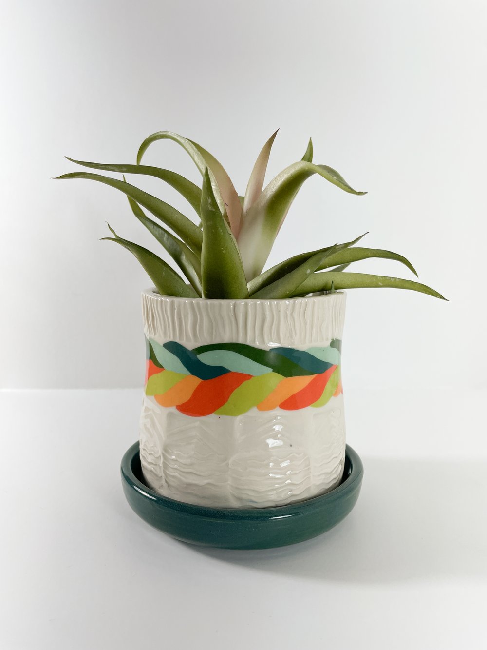Image of Braided Nerikomi Porcelain Planter