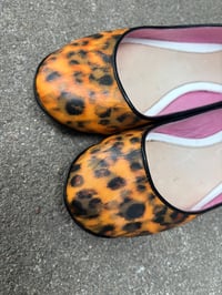 Image 4 of Vintage Diesel Holographic Leopard Print Ballet Flats - Size US 7