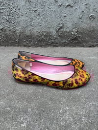Image 3 of Vintage Diesel Holographic Leopard Print Ballet Flats - Size US 7