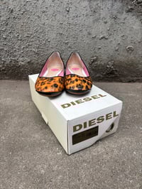 Image 5 of Vintage Diesel Holographic Leopard Print Ballet Flats - Size US 7