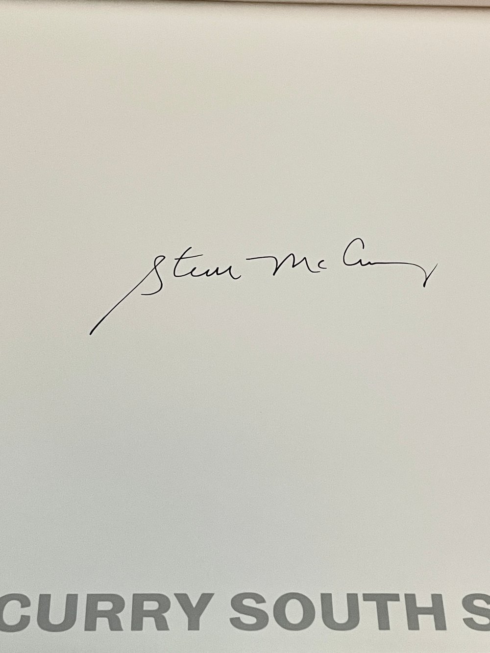 BK: Steve McCurry - South Southeast Signed Copy VG+ Condition